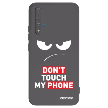 Picasee crna silikonska maskica za Huawei Nova 5T - Angry Eyes - Transparent