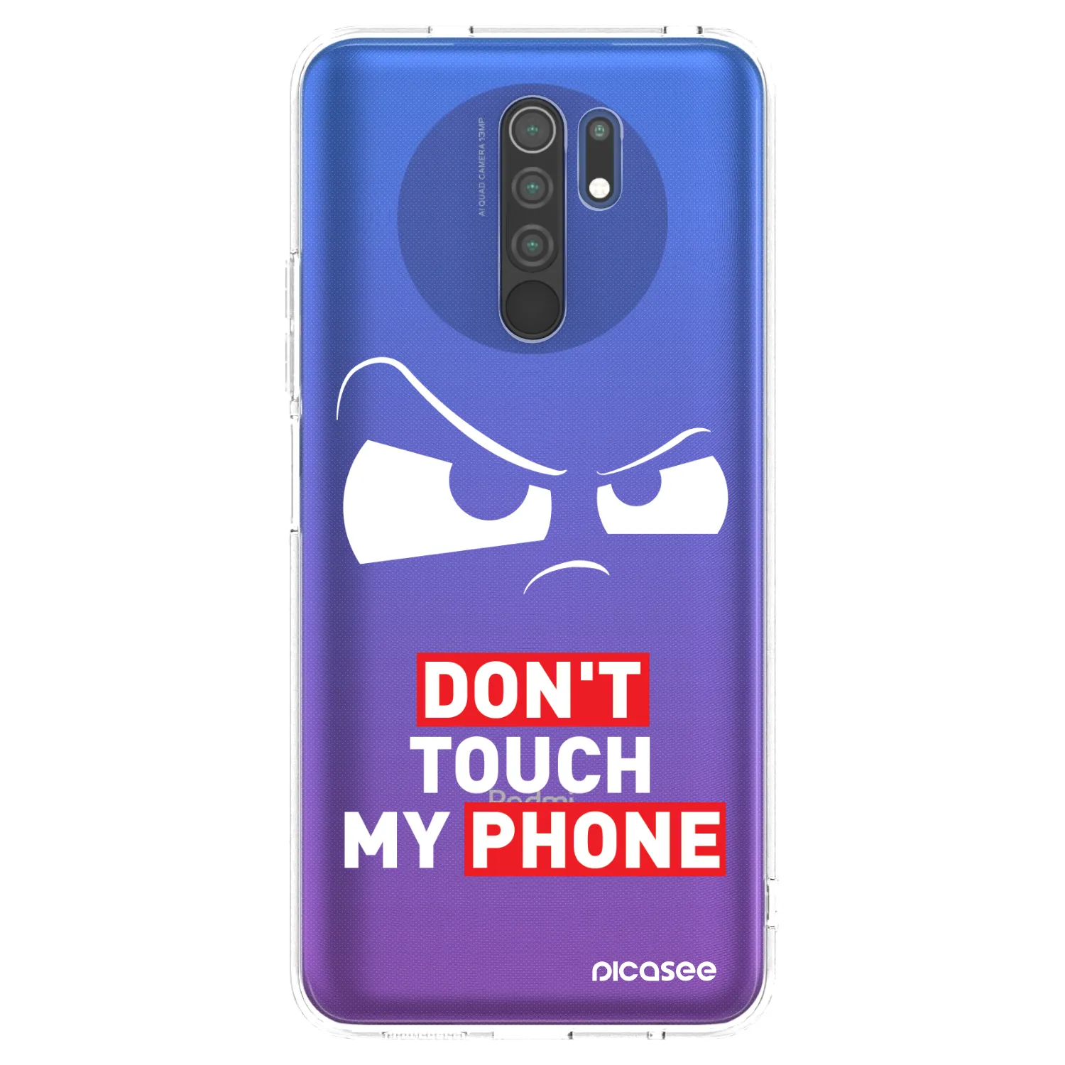 Picasee silikonska prozirna maskica za Xiaomi Redmi 9 - Cloudy Eye - Transparent