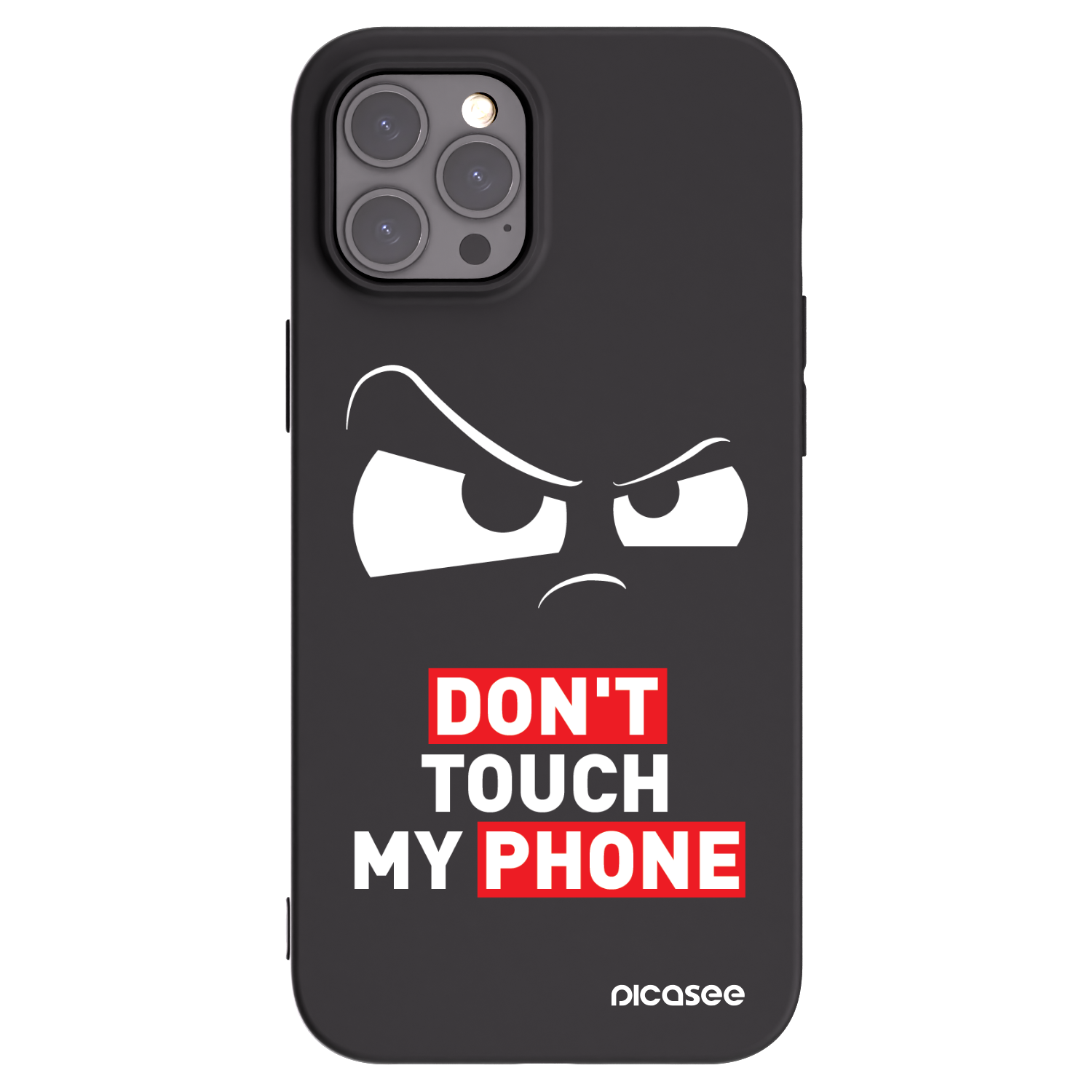 Picasee crna silikonska maskica za Apple iPhone 12 Pro Max - Cloudy Eye - Transparent