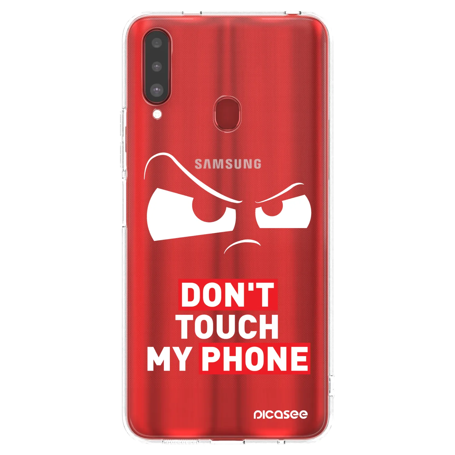 Picasee silikonska prozirna maskica za Samsung Galaxy A20s - Cloudy Eye - Transparent