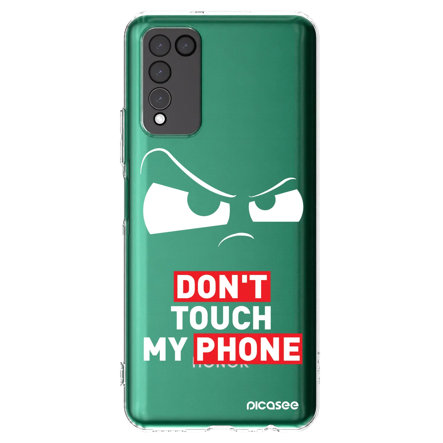 Picasee silikonska prozirna maskica za Honor 10X Lite - Cloudy Eye - Transparent