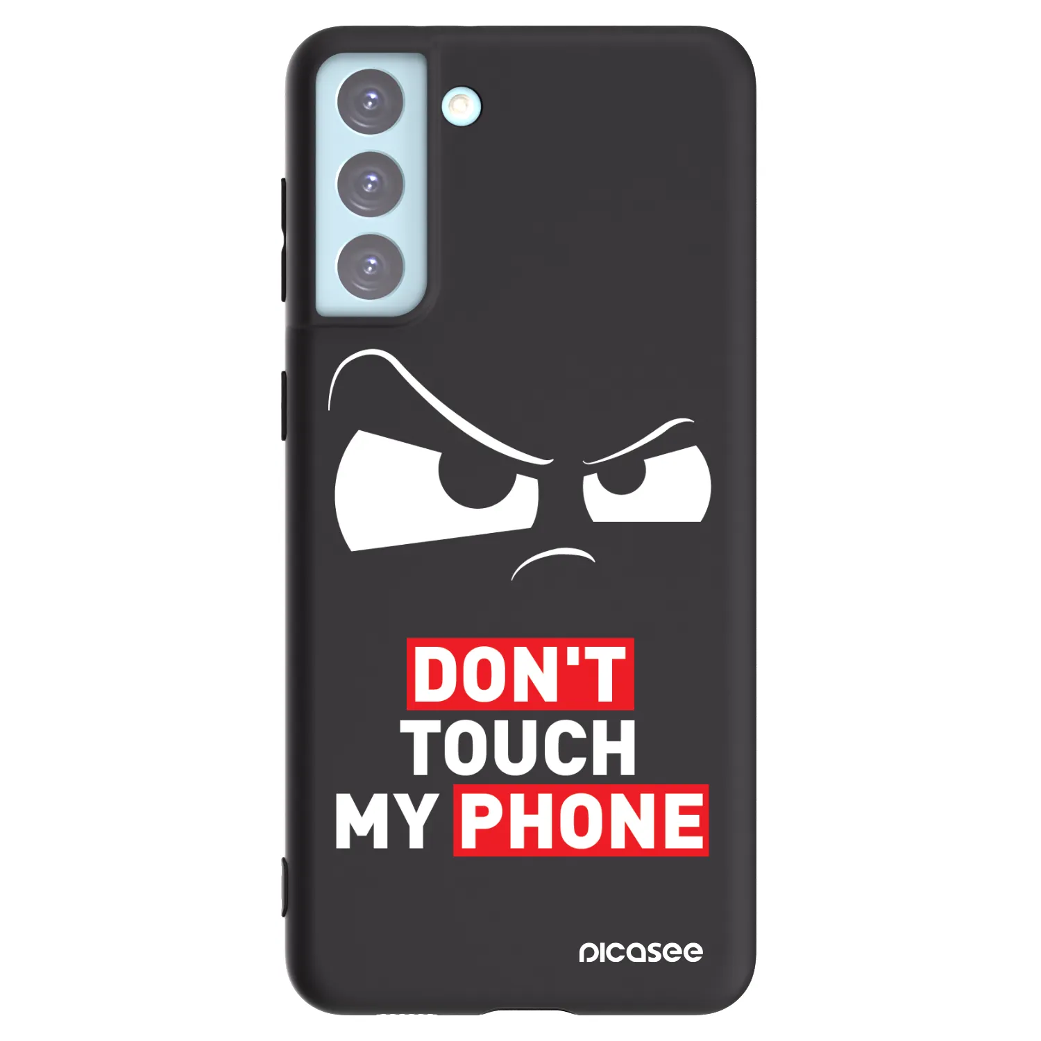 Picasee crna silikonska maskica za Samsung Galaxy S21+ 5G G996F - Cloudy Eye - Transparent