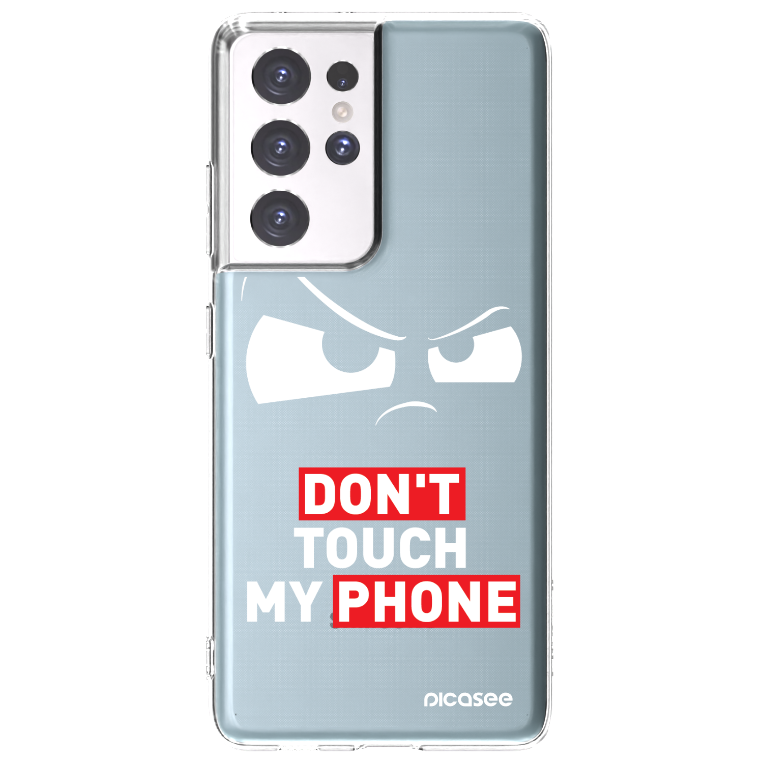 Picasee silikonska prozirna maskica za Samsung Galaxy S21 Ultra 5G G998B - Cloudy Eye - Transparent