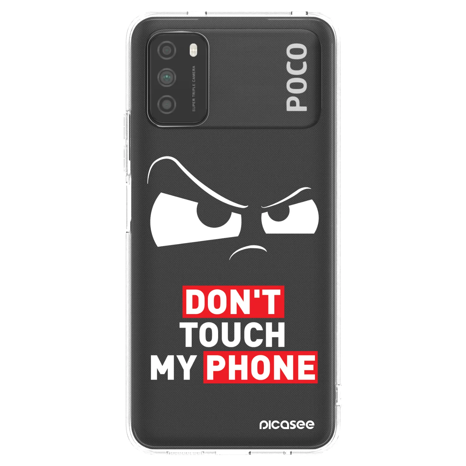 Picasee silikonska prozirna maskica za Xiaomi Poco M3 - Cloudy Eye - Transparent
