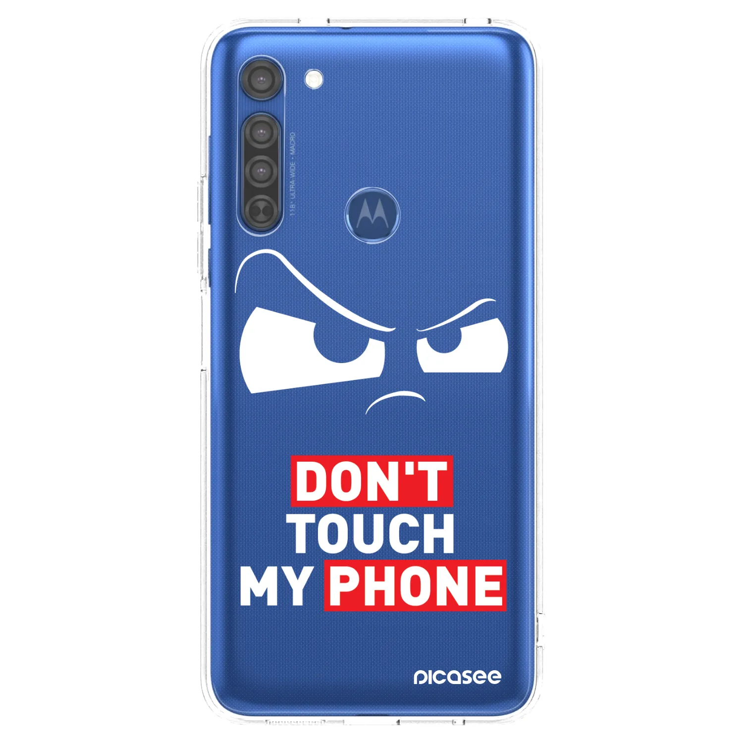 Picasee silikonska prozirna maskica za Motorola Moto G8 - Cloudy Eye - Transparent