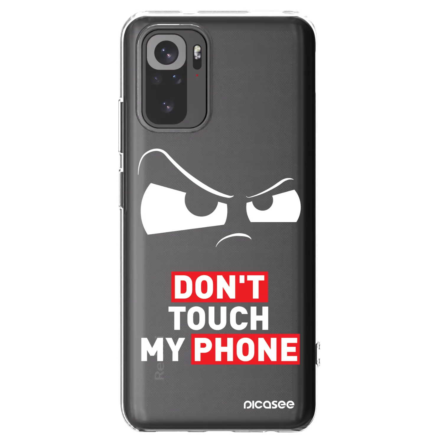 Picasee silikonska prozirna maskica za Xiaomi Redmi Note 10 - Cloudy Eye - Transparent