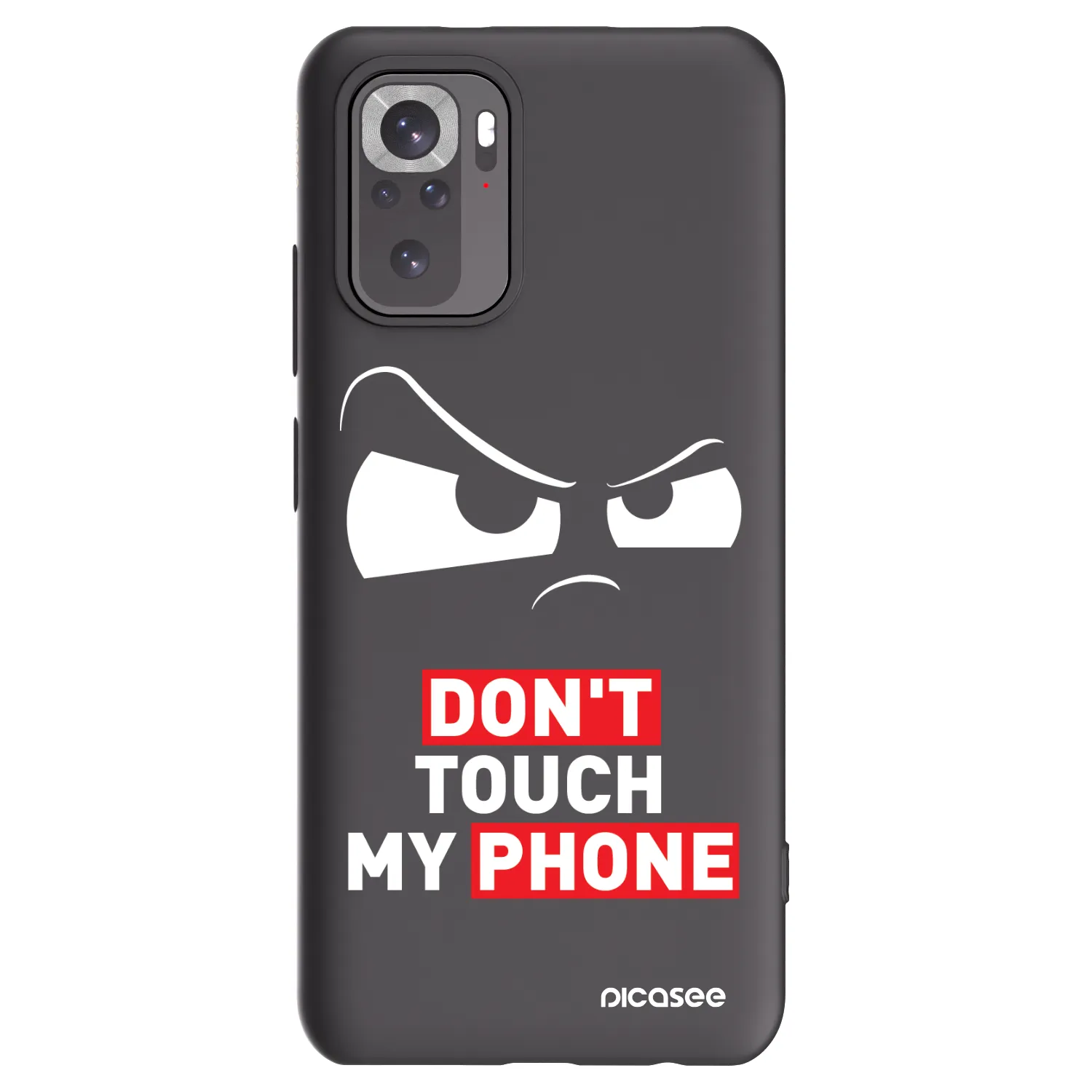 Picasee crna silikonska maskica za Xiaomi Redmi Note 10 - Cloudy Eye - Transparent