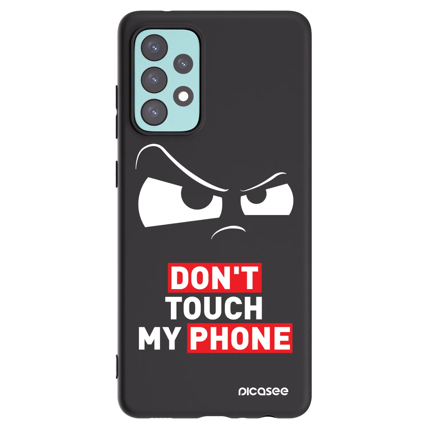 Picasee crna silikonska maskica za Samsung Galaxy A72 A725F - Cloudy Eye - Transparent