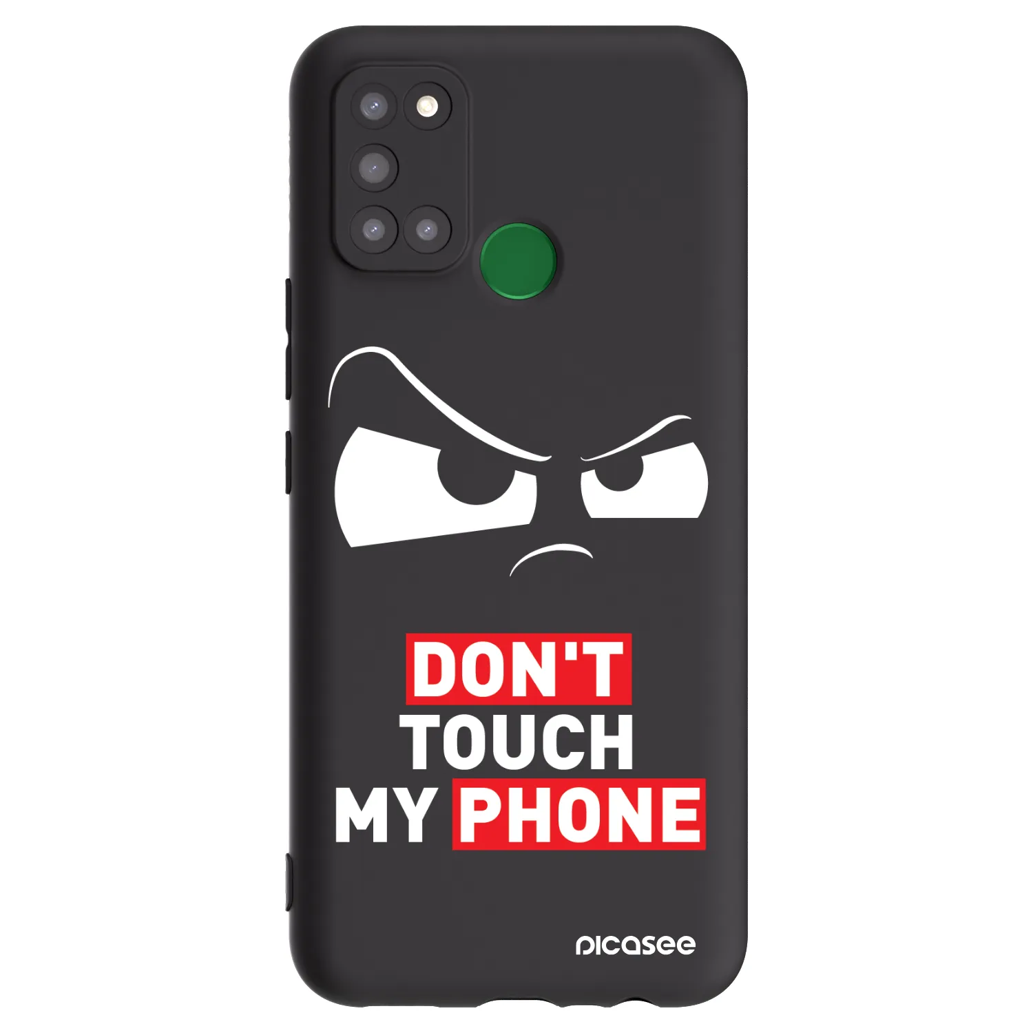 Picasee crna silikonska maskica za Realme 7i - Cloudy Eye - Transparent