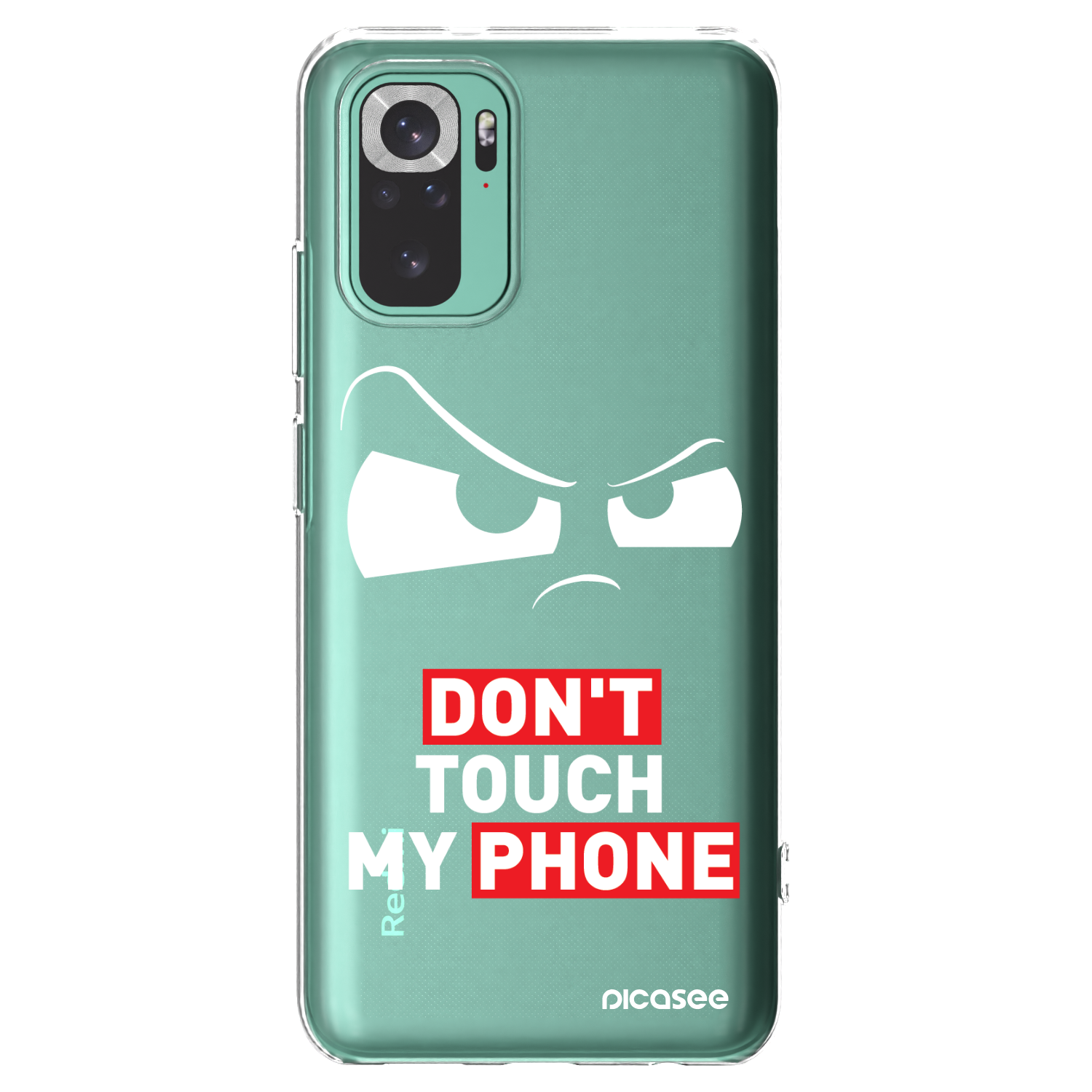 Picasee silikonska prozirna maskica za Xiaomi Redmi Note 10 Pro - Cloudy Eye - Transparent