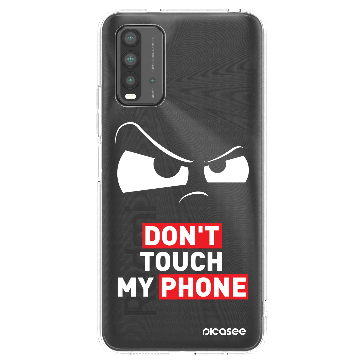Picasee crna silikonska maskica za Xiaomi Redmi 9T - Cloudy Eye - Transparent