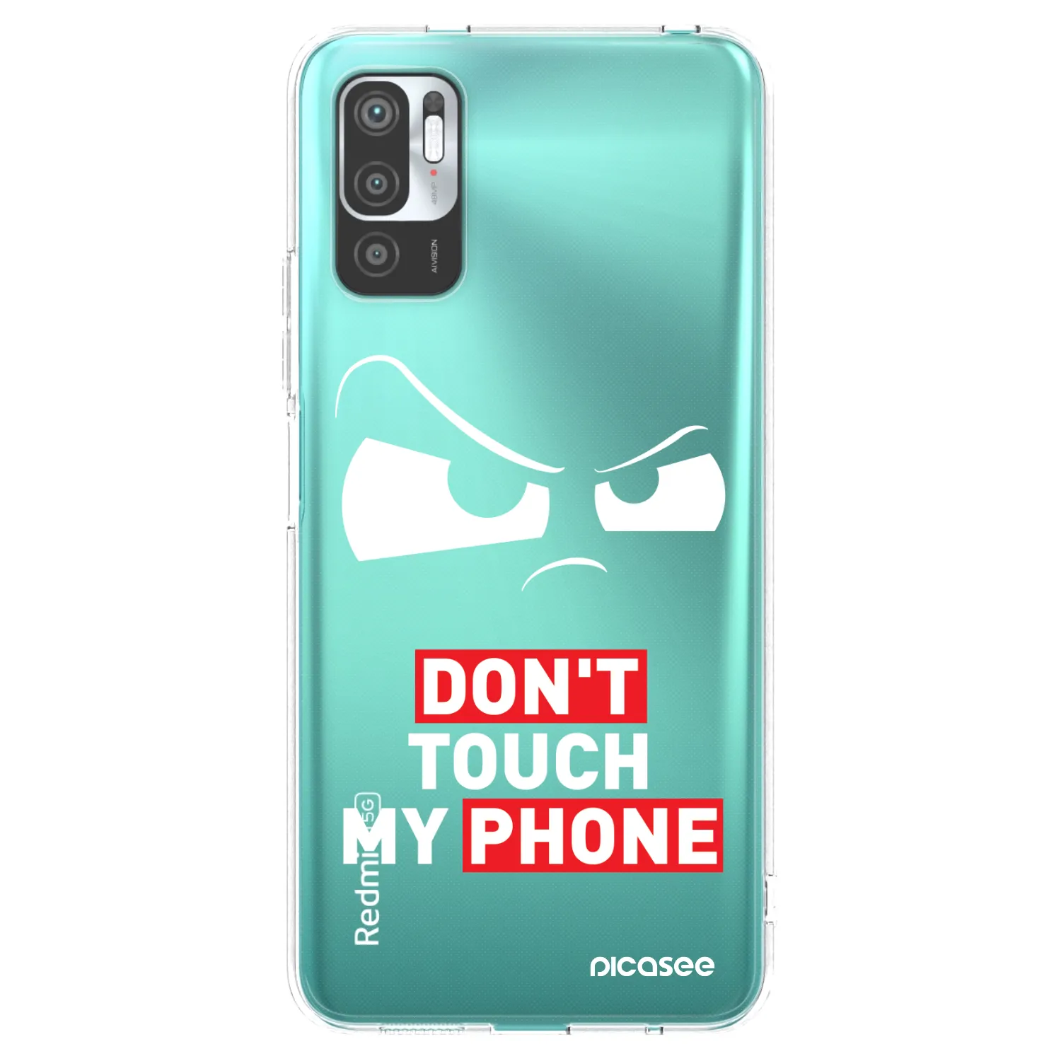 Picasee silikonska prozirna maskica za Xiaomi Redmi Note 10 5G - Cloudy Eye - Transparent