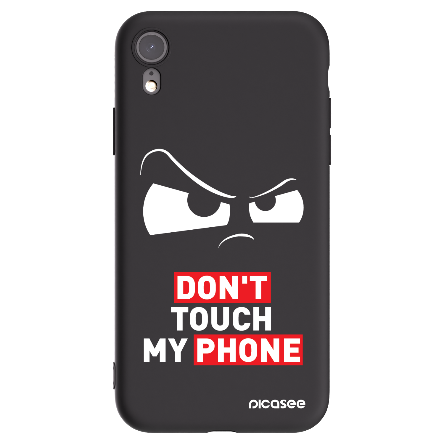 Picasee crna silikonska maskica za Apple iPhone XR - Cloudy Eye - Transparent