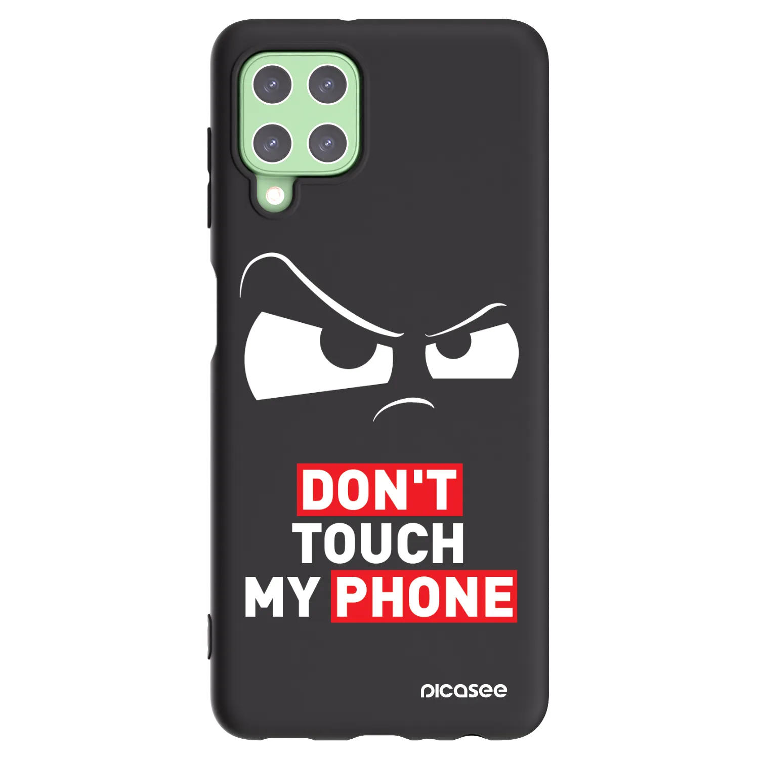 Picasee crna silikonska maskica za Samsung Galaxy A22 A225F 4G - Cloudy Eye - Transparent