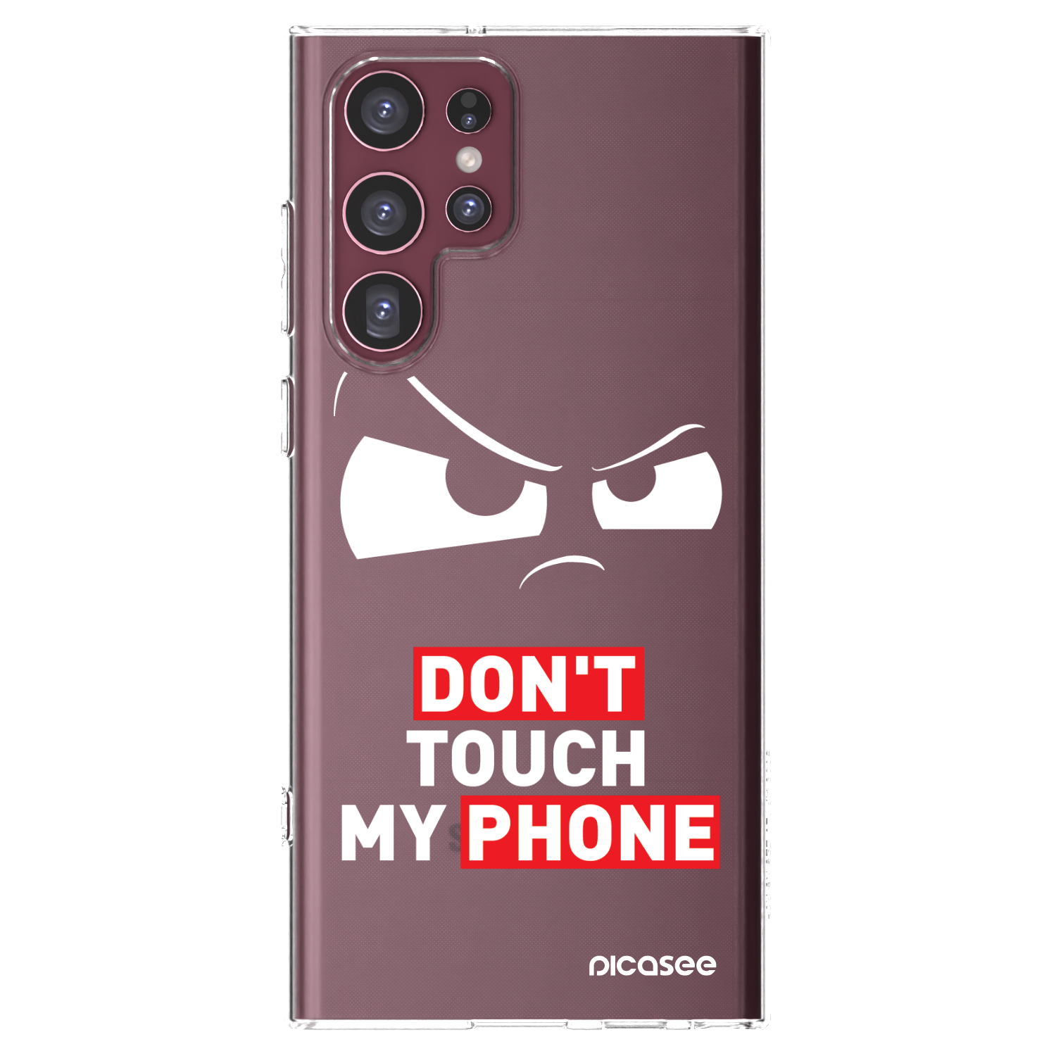 Picasee silikonska prozirna maskica za Samsung Galaxy S22 Ultra 5G - Cloudy Eye - Transparent