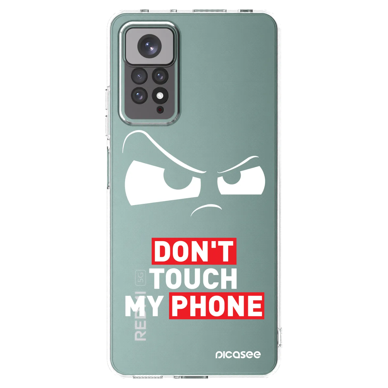 Picasee silikonska prozirna maskica za Xiaomi Redmi Note 11 - Cloudy Eye - Transparent