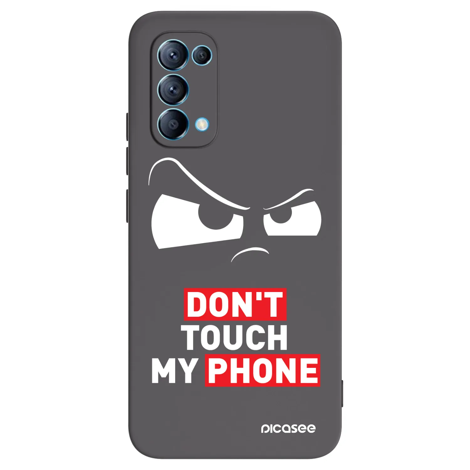 Picasee crna silikonska maskica za OPPO Reno 5 5G - Cloudy Eye - Transparent