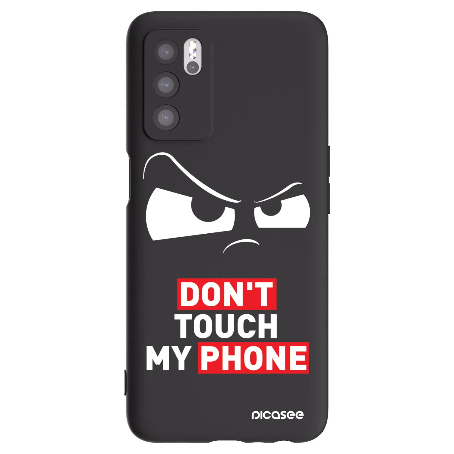 Picasee crna silikonska maskica za OPPO A16 - Cloudy Eye - Transparent
