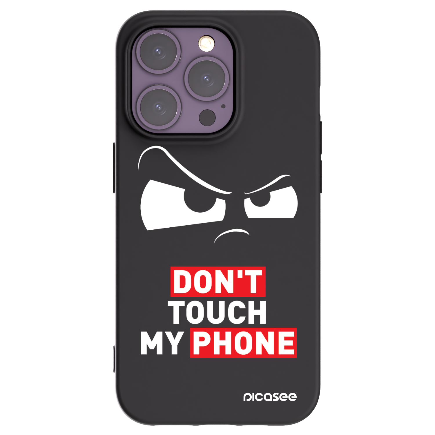 Picasee crna silikonska maskica za Apple iPhone 14 Pro - Cloudy Eye - Transparent