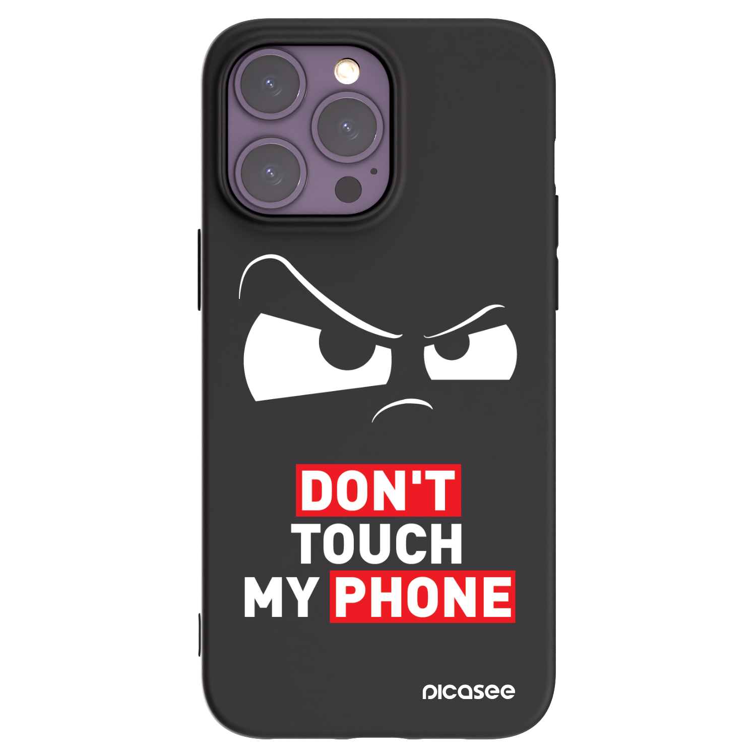 Picasee crna silikonska maskica za Apple iPhone 14 Pro Max - Cloudy Eye - Transparent