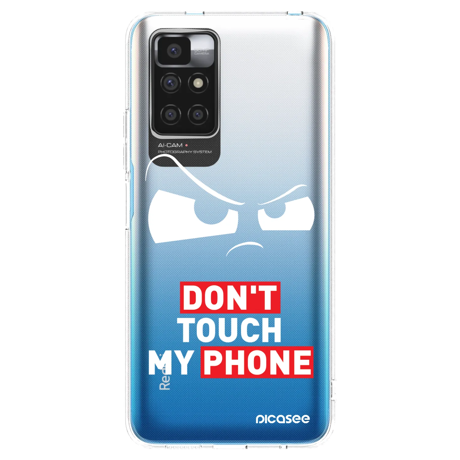 Picasee silikonska prozirna maskica za Xiaomi Redmi 10 (2022) - Cloudy Eye - Transparent