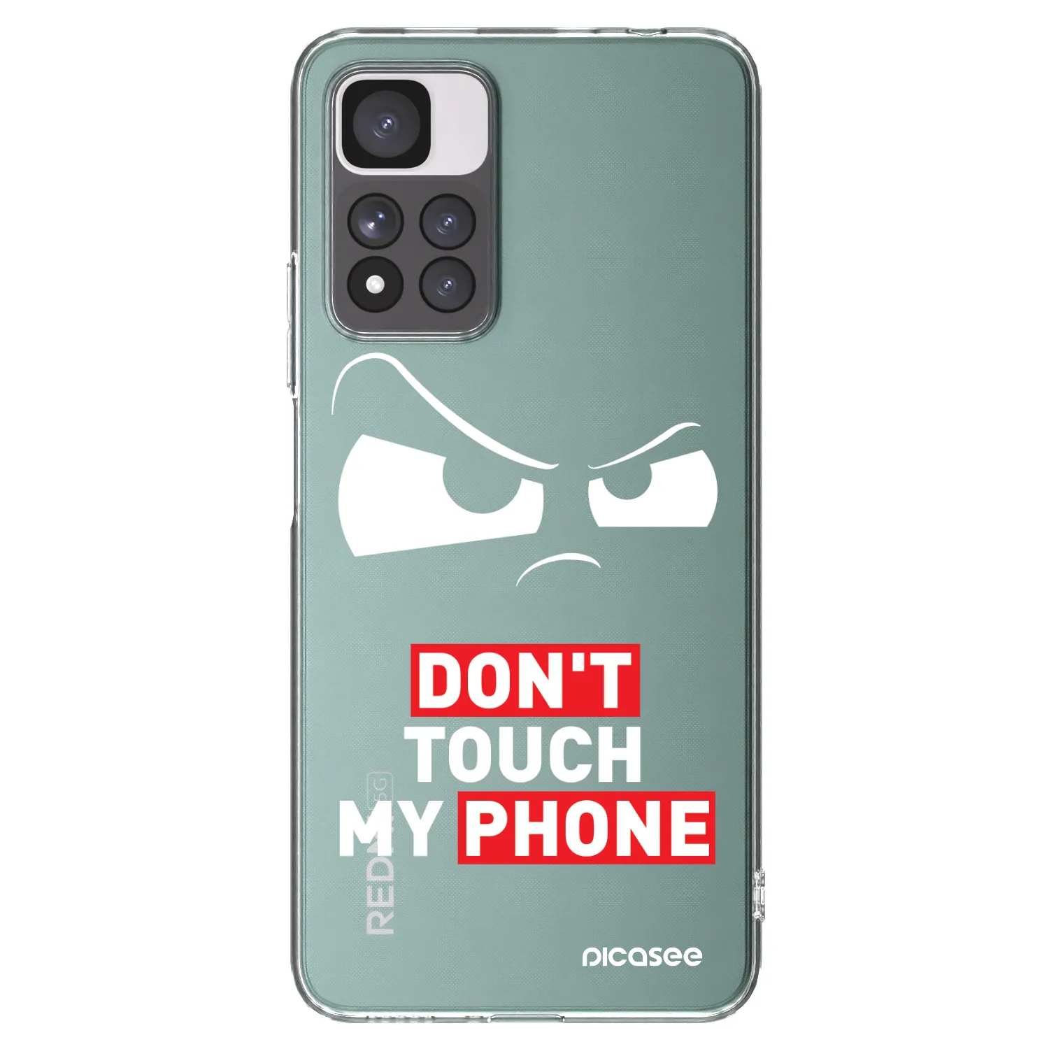 Picasee silikonska prozirna maskica za Xiaomi Redmi Note 11 Pro+ 5G - Cloudy Eye - Transparent