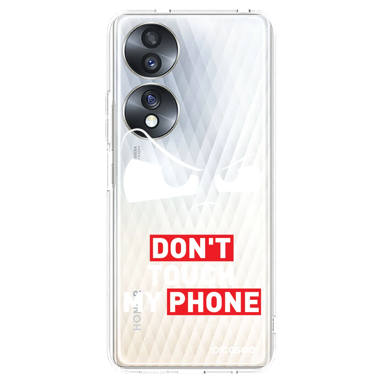 Picasee silikonska prozirna maskica za Honor 70 - Cloudy Eye - Transparent