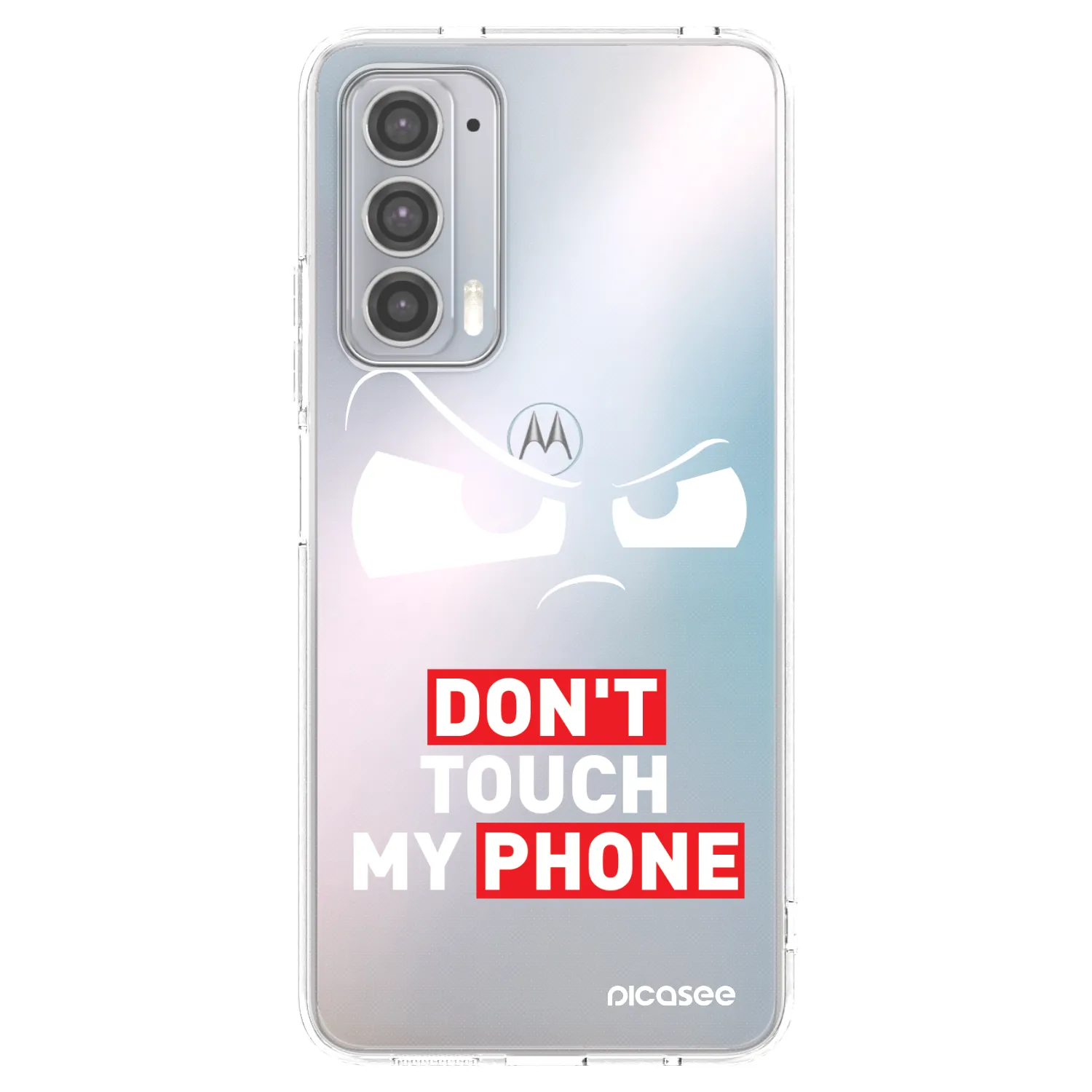 Picasee silikonska prozirna maskica za Motorola Edge 20 - Cloudy Eye - Transparent