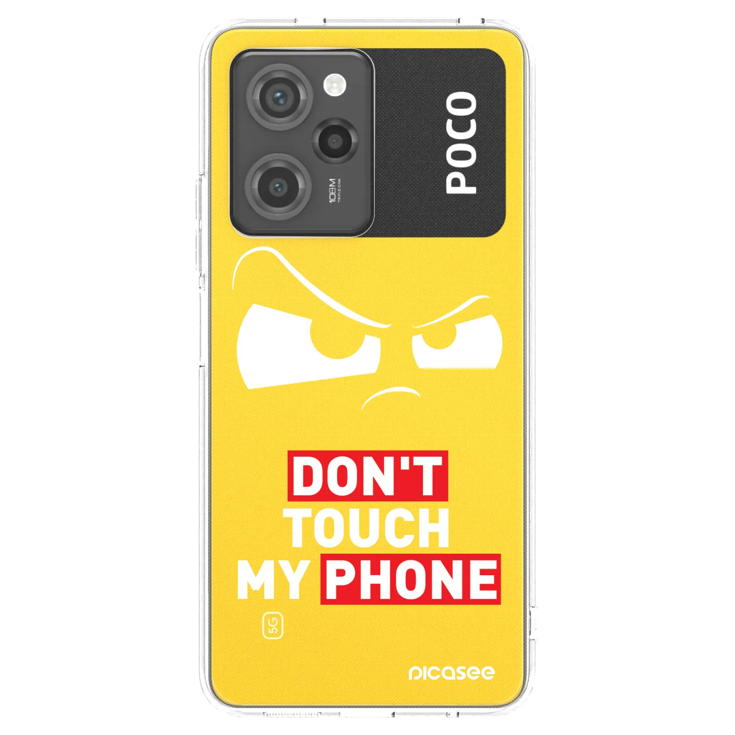 Picasee silikonska prozirna maskica za Xiaomi Poco X5 Pro - Cloudy Eye - Transparent