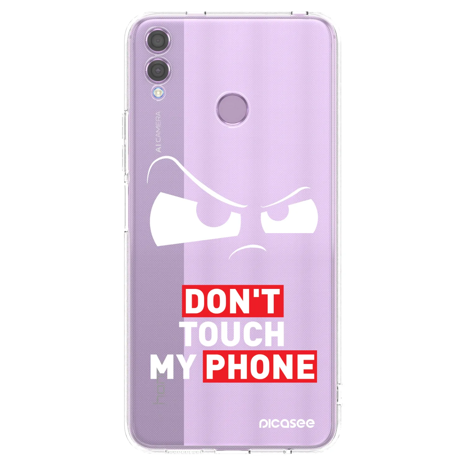Picasee silikonska prozirna maskica za Honor 8X - Cloudy Eye - Transparent