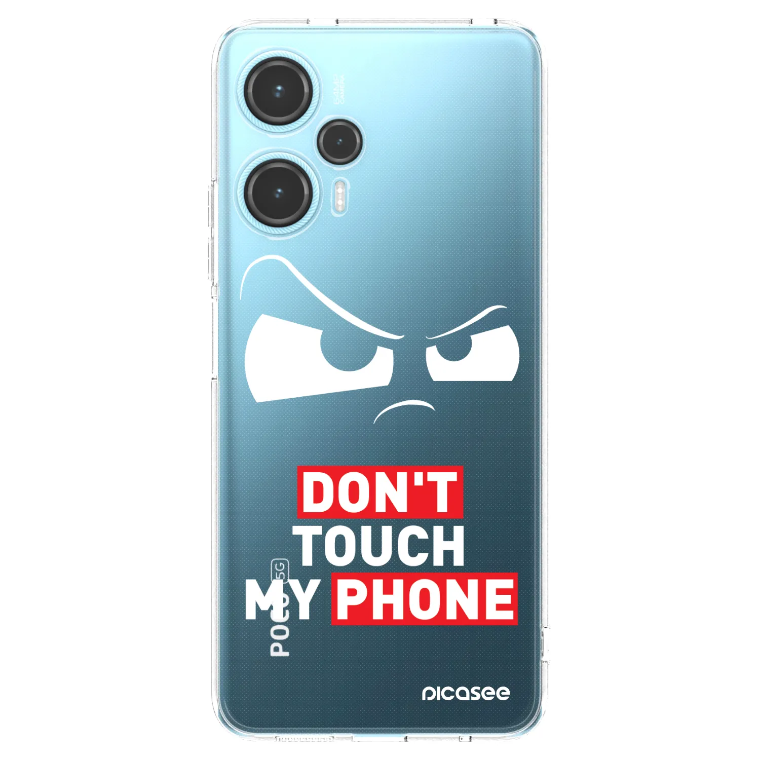 Picasee silikonska prozirna maskica za Xiaomi Poco F5 - Cloudy Eye - Transparent