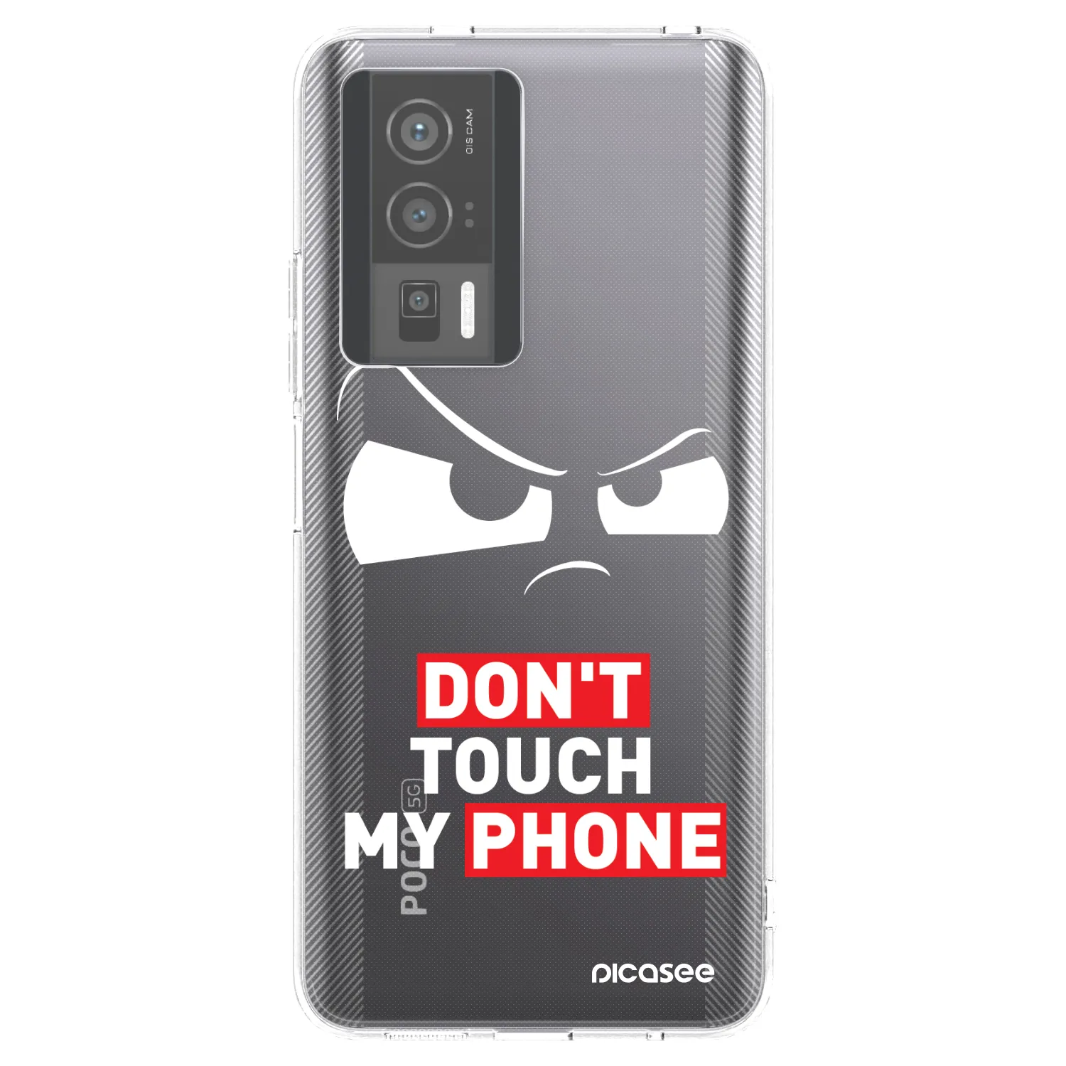 Picasee silikonska prozirna maskica za Xiaomi Poco F5 Pro 5G - Cloudy Eye - Transparent