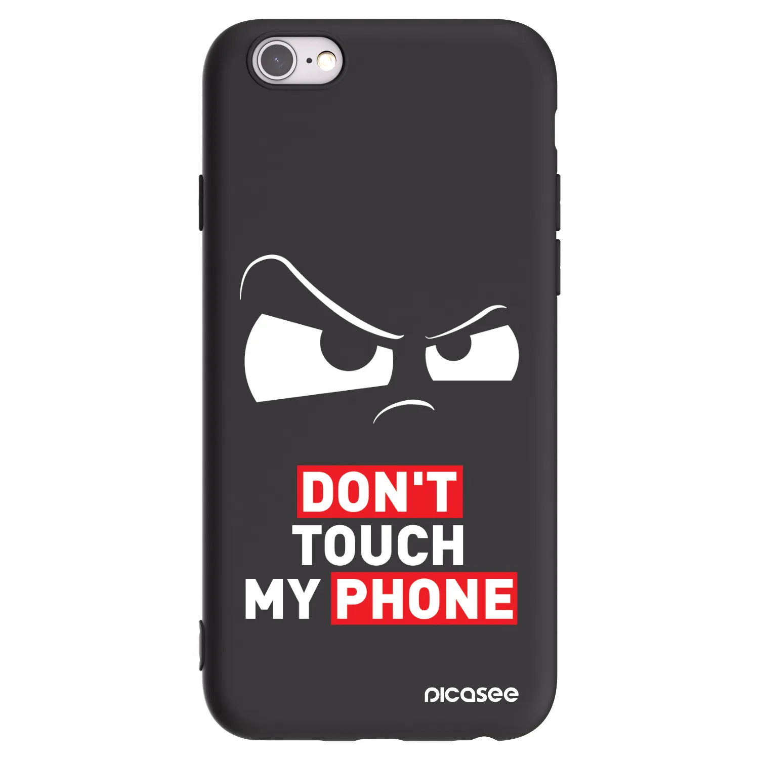 Picasee crna silikonska maskica za Apple iPhone 6/6S - Cloudy Eye - Transparent