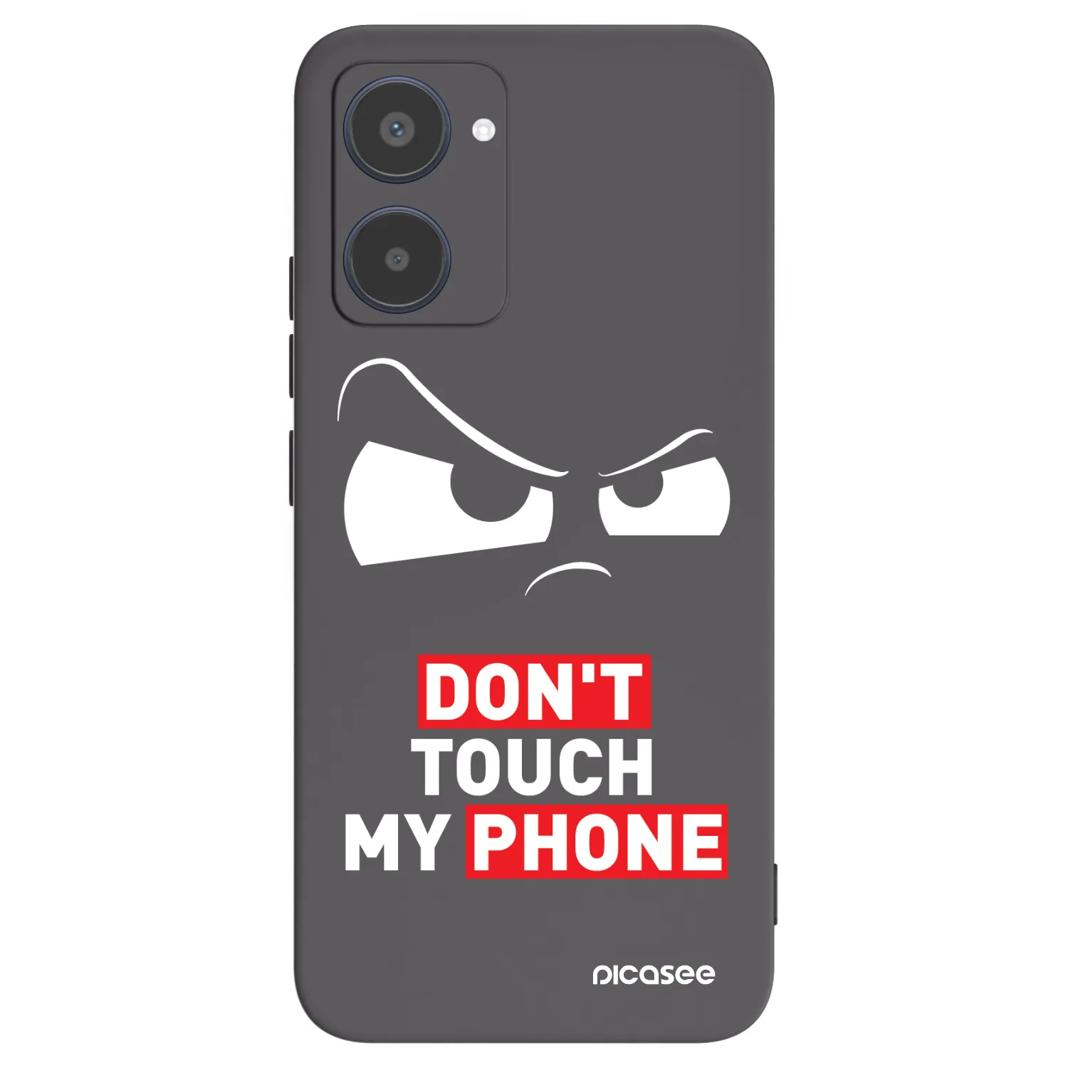 Picasee crna silikonska maskica za Realme 10 4G - Cloudy Eye - Transparent