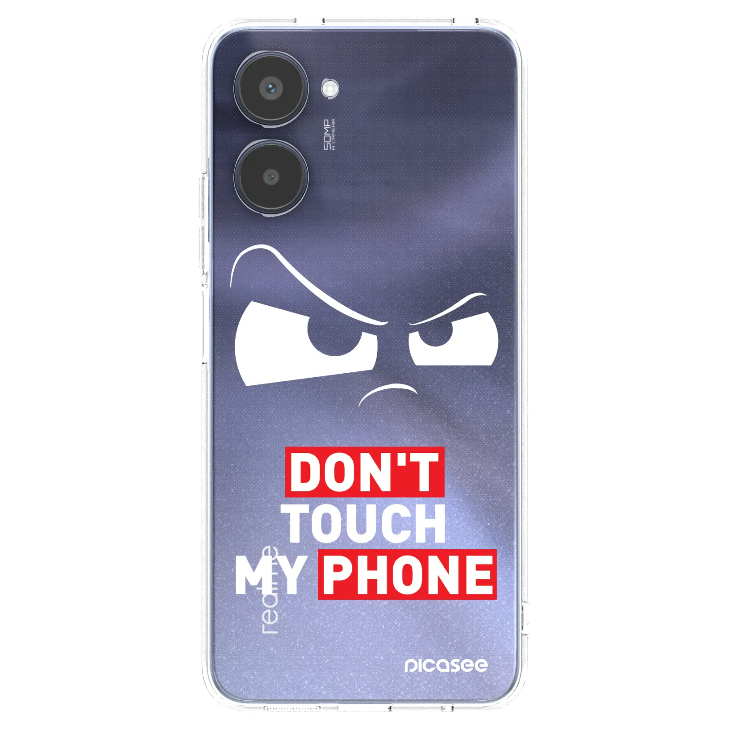 Picasee silikonska prozirna maskica za Realme 10 4G - Cloudy Eye - Transparent