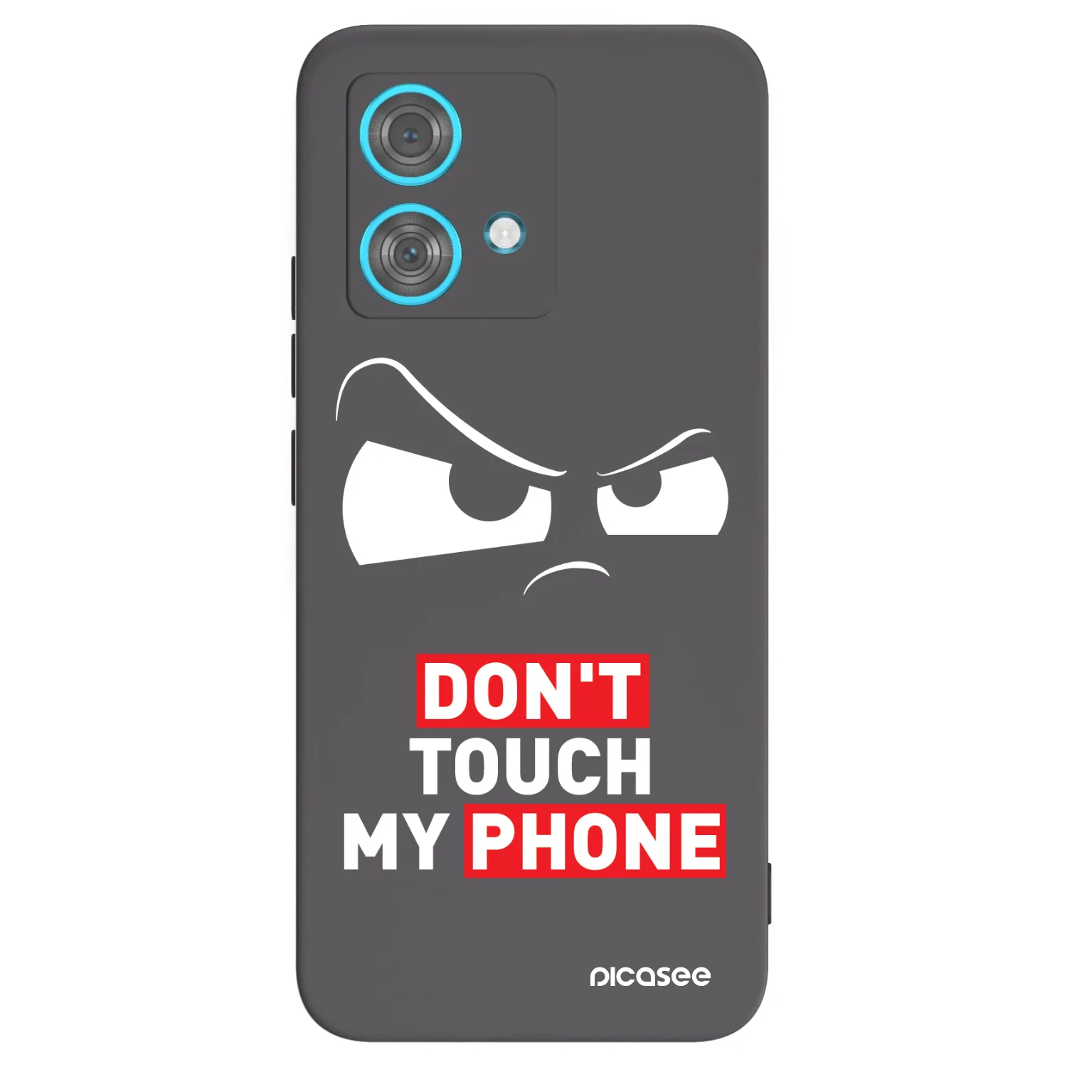 Picasee crna silikonska maskica za Motorola Edge 40 Neo - Cloudy Eye - Transparent