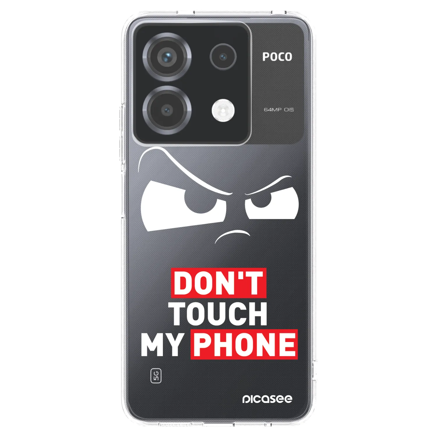 Picasee silikonska prozirna maskica za Xiaomi Poco X6 - Cloudy Eye - Transparent