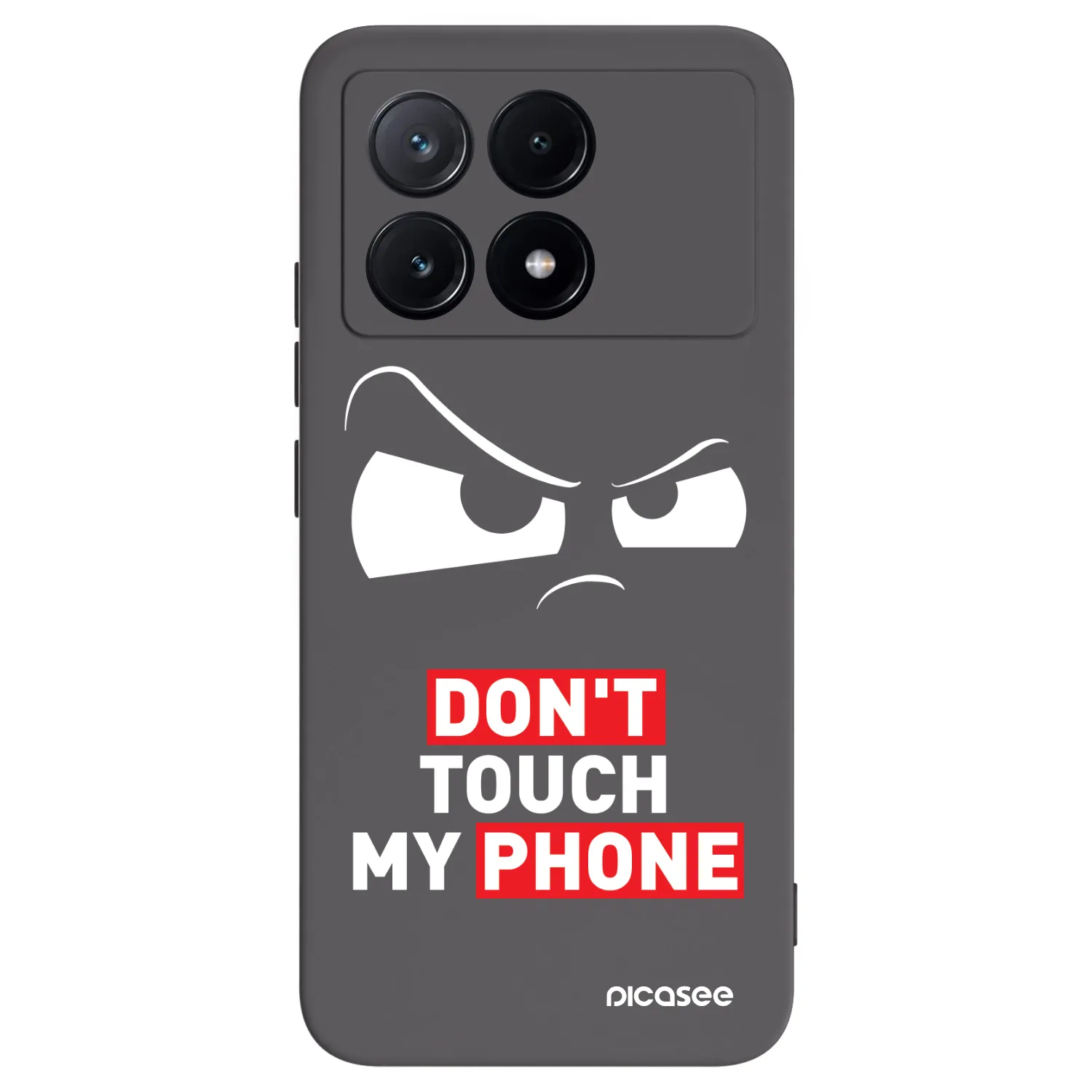 Picasee crna silikonska maskica za Xiaomi Poco X6 Pro - Cloudy Eye - Transparent