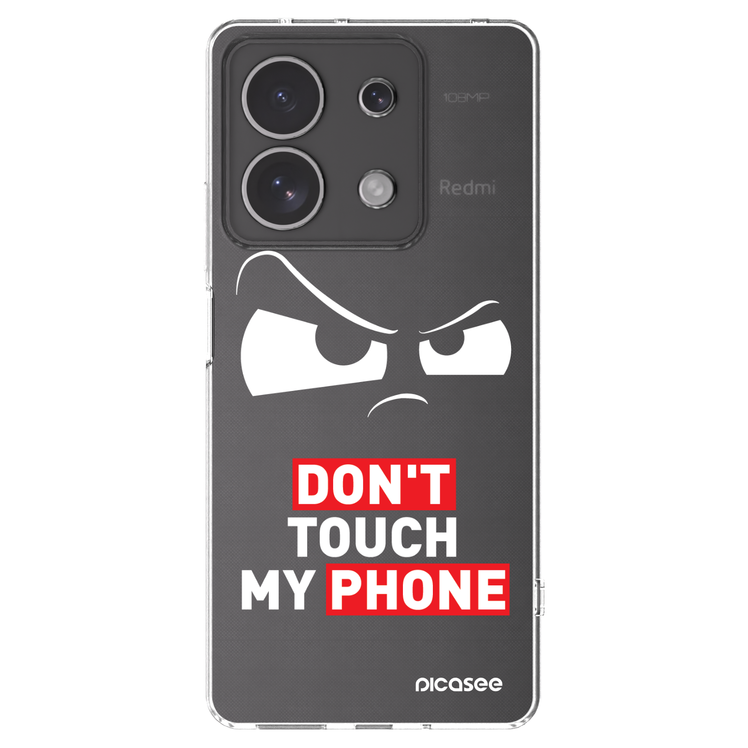 Picasee silikonska prozirna maskica za Xiaomi Redmi Note 13 4G - Cloudy Eye - Transparent