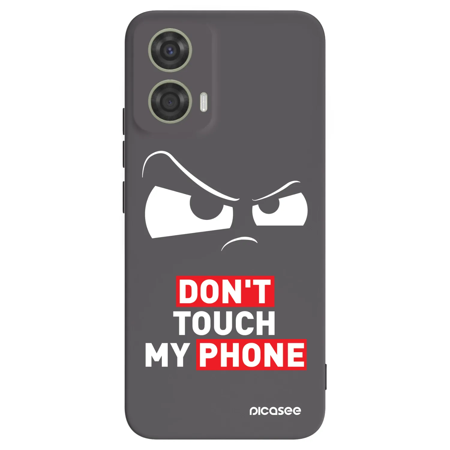 Picasee crna silikonska maskica za Motorola Moto G24 - Cloudy Eye - Transparent