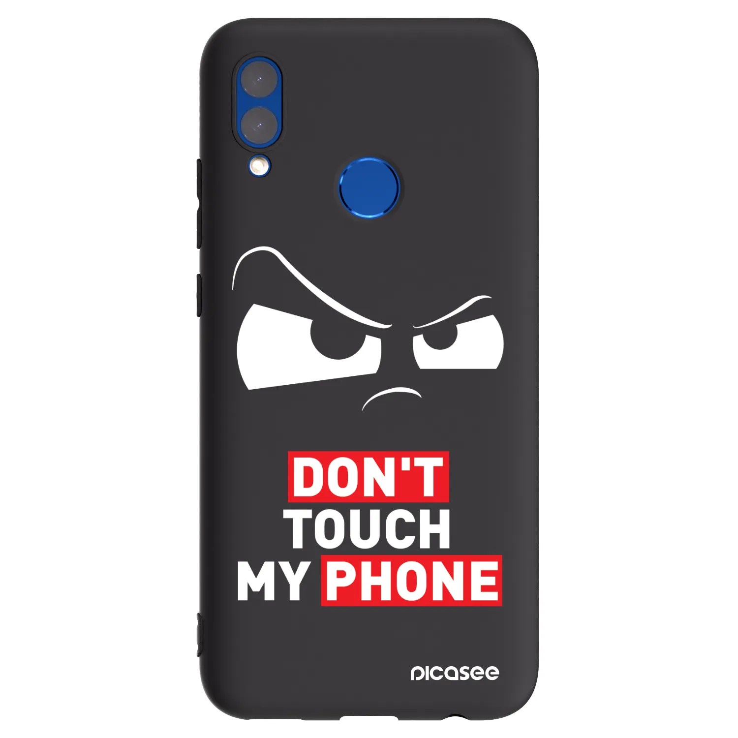 Picasee crna silikonska maskica za Huawei P Smart 2019 - Cloudy Eye - Transparent