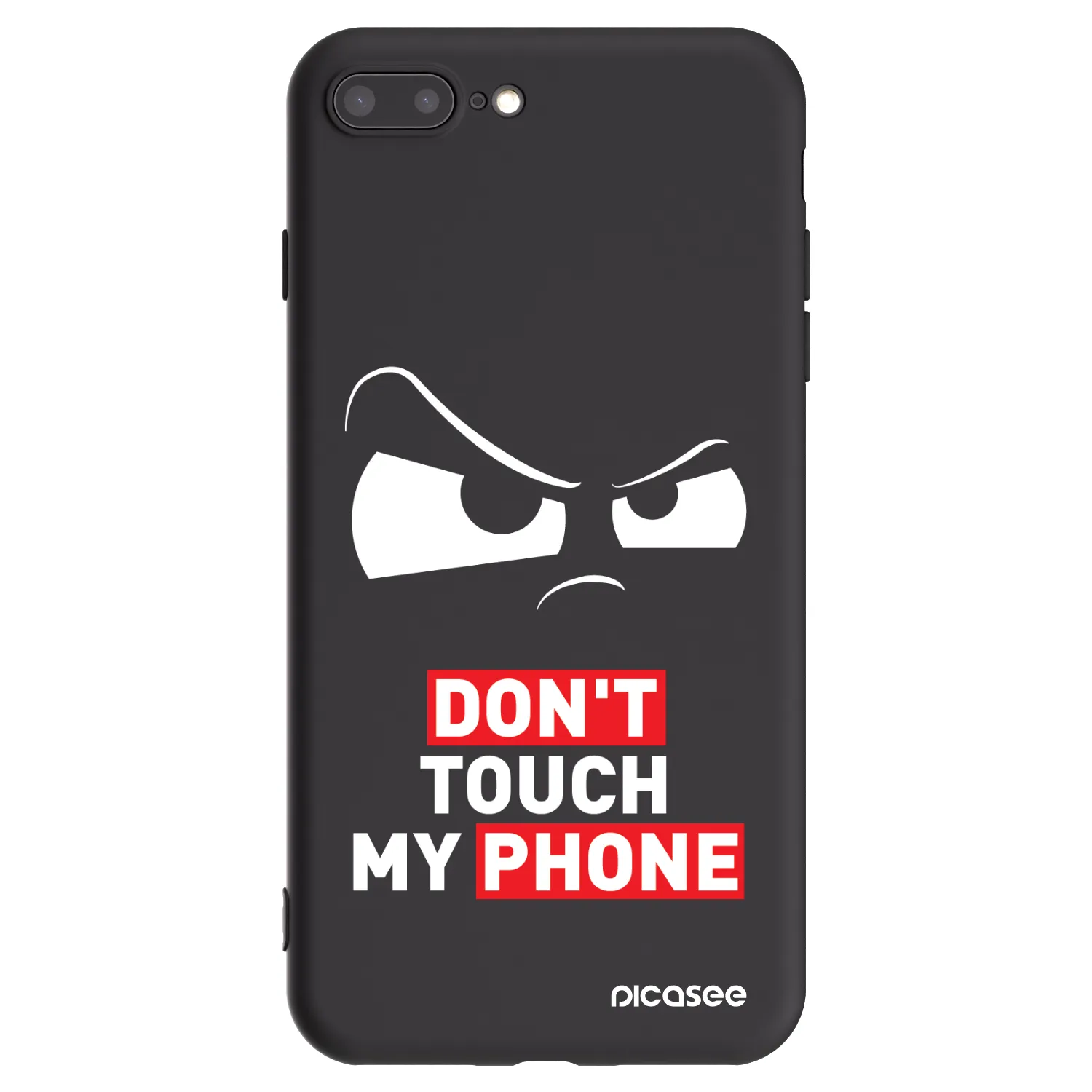 Picasee crna silikonska maskica za Apple iPhone 8 Plus - Cloudy Eye - Transparent