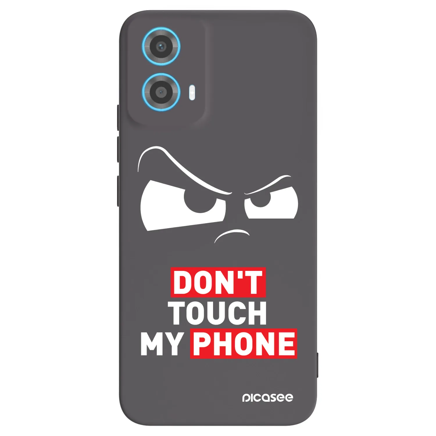 Picasee crna silikonska maskica za Motorola Moto G34 5G - Cloudy Eye - Transparent