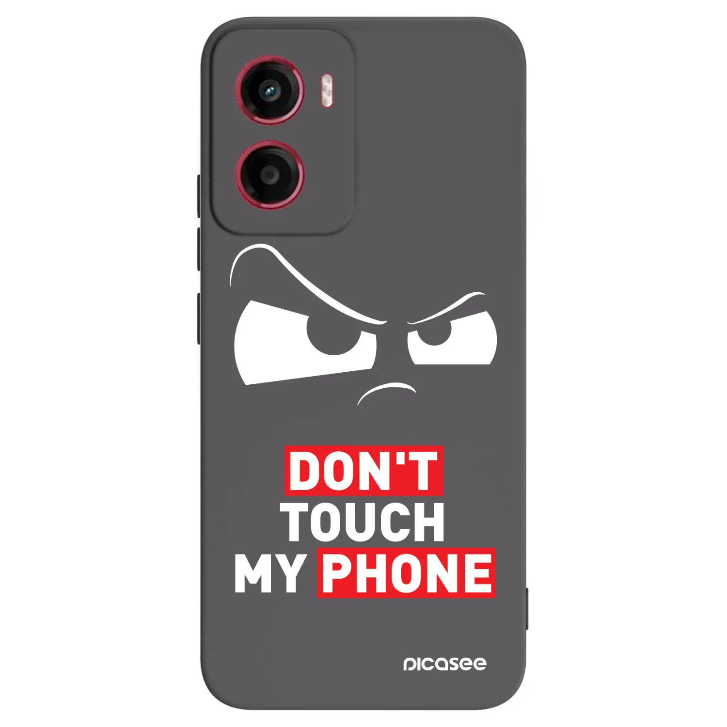 Picasee crna silikonska maskica za Motorola Moto G05 - Cloudy Eye - Transparent