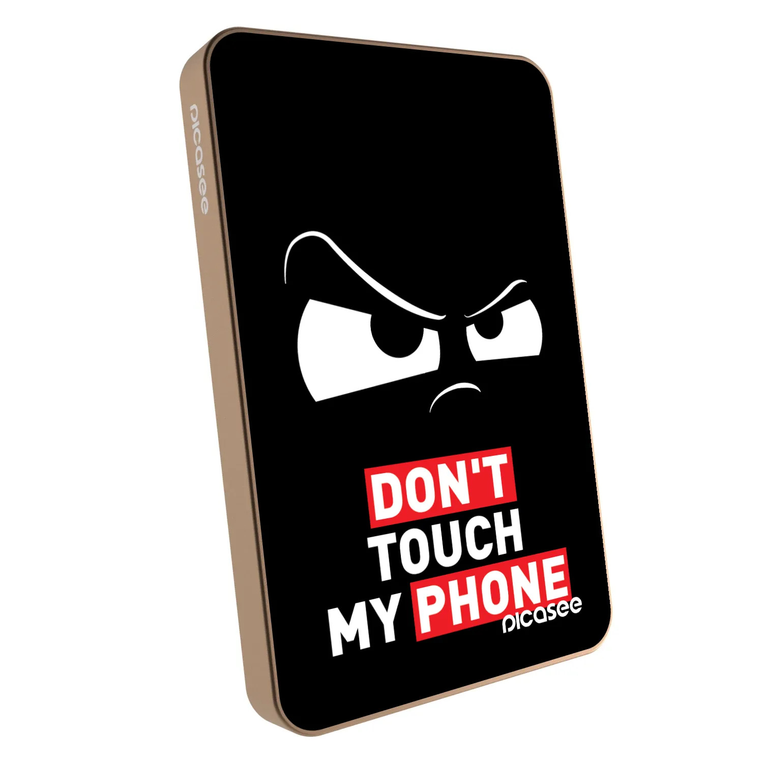 Picasee Prijenosni punjač s MagSafe 5 000 mAh Zlatni - Cloudy Eye - Transparent