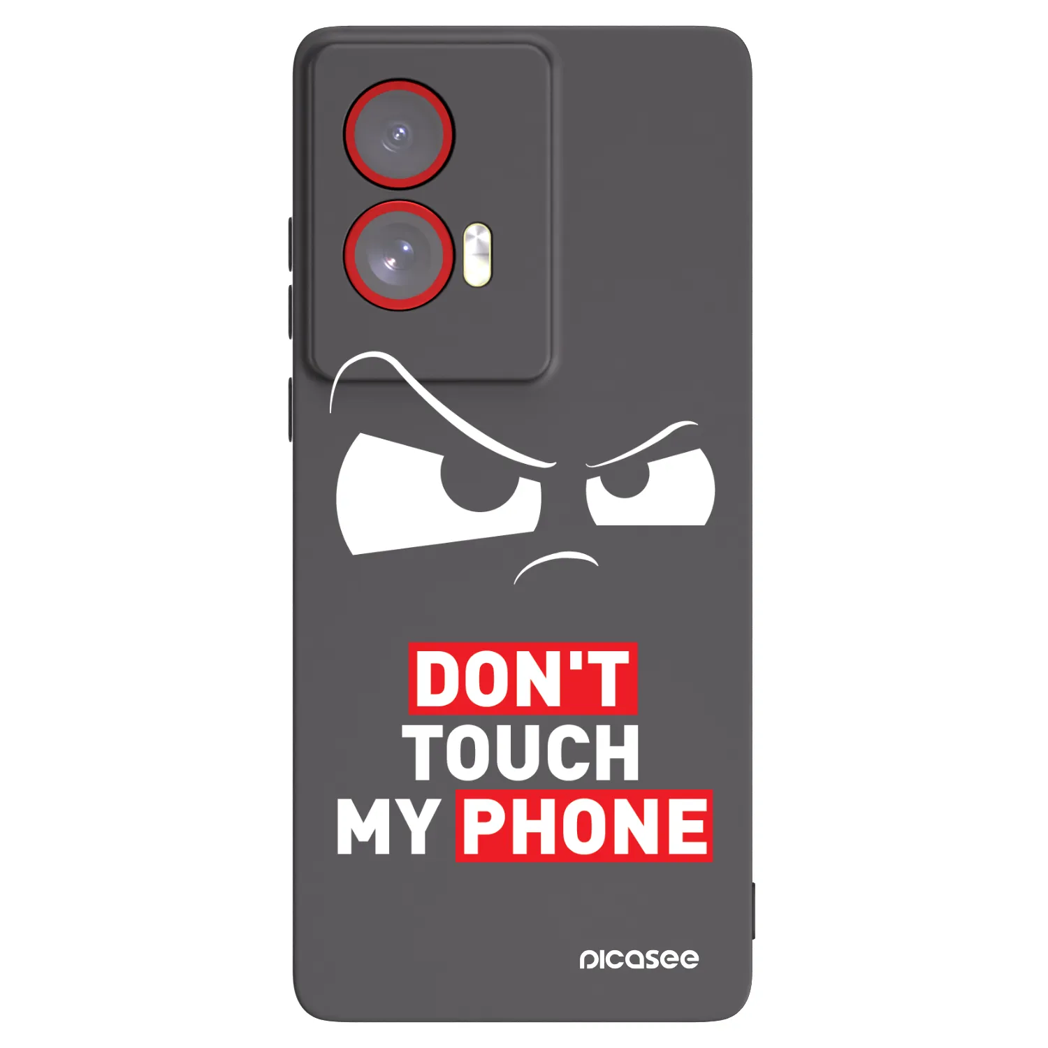 Picasee crna silikonska maskica za Motorola Edge 50 Fusion - Cloudy Eye - Transparent