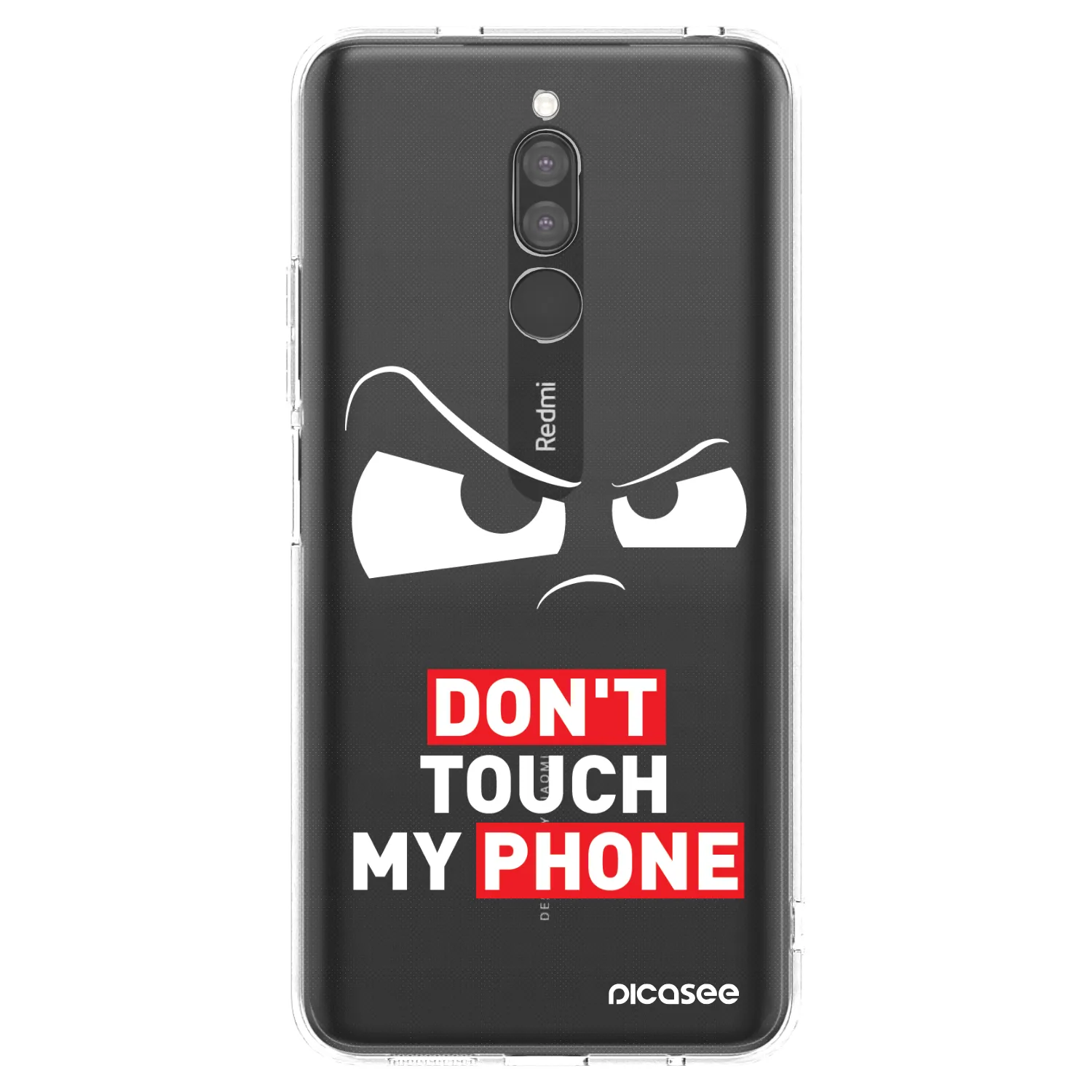 Picasee silikonska prozirna maskica za Xiaomi Redmi 8 - Cloudy Eye - Transparent