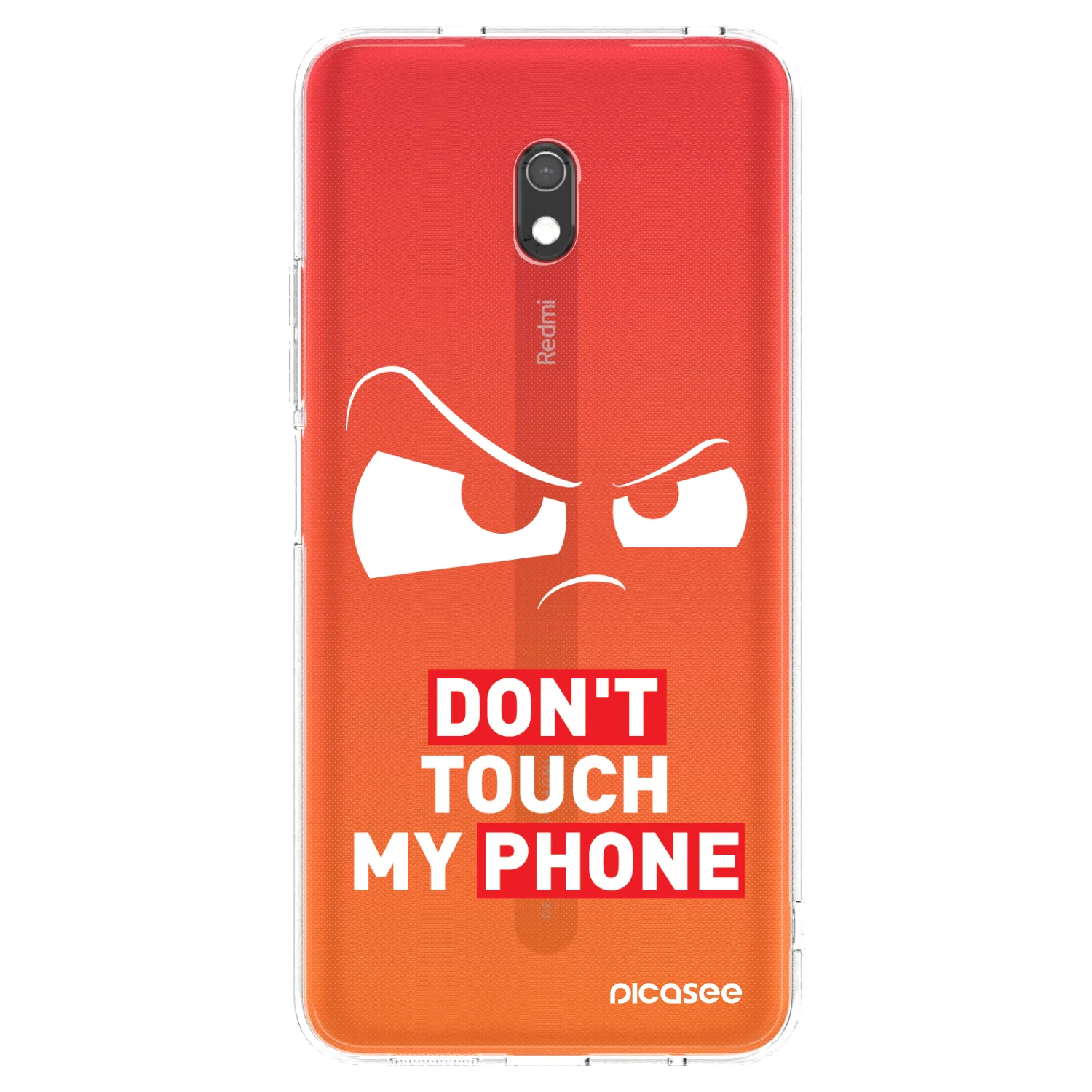 Picasee silikonska prozirna maskica za Xiaomi Redmi 8A - Cloudy Eye - Transparent