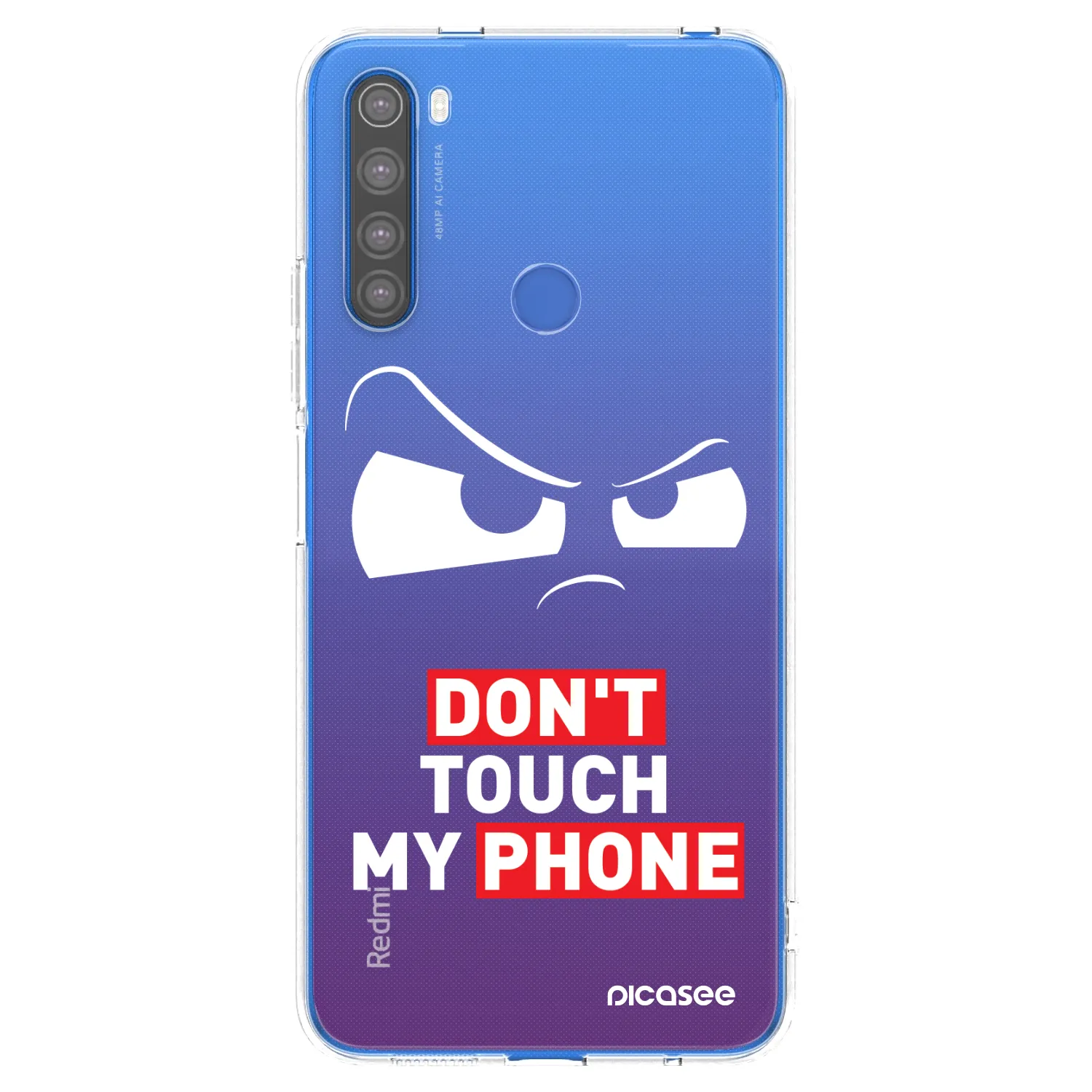 Picasee silikonska prozirna maskica za Xiaomi Redmi Note 8T - Cloudy Eye - Transparent