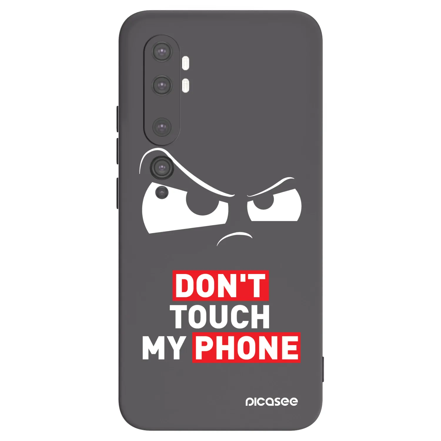 Picasee crna silikonska maskica za Xiaomi Mi Note 10 (Pro) - Cloudy Eye - Transparent